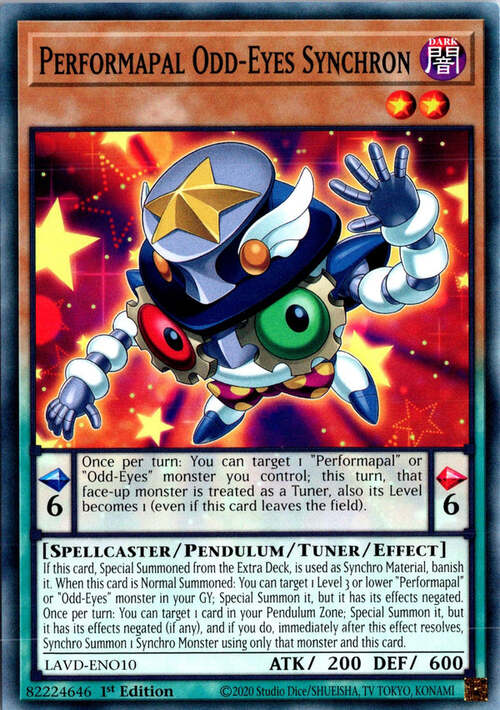 Performapal Odd-Eyes Synchron Card Front