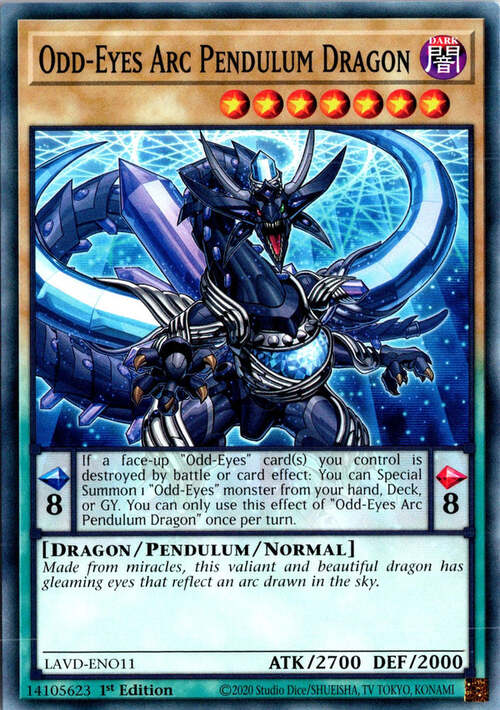 Odd-Eyes Arc Pendulum Dragon Card Front