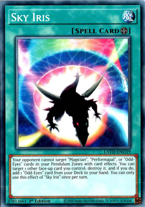 Sky Iris Card Front