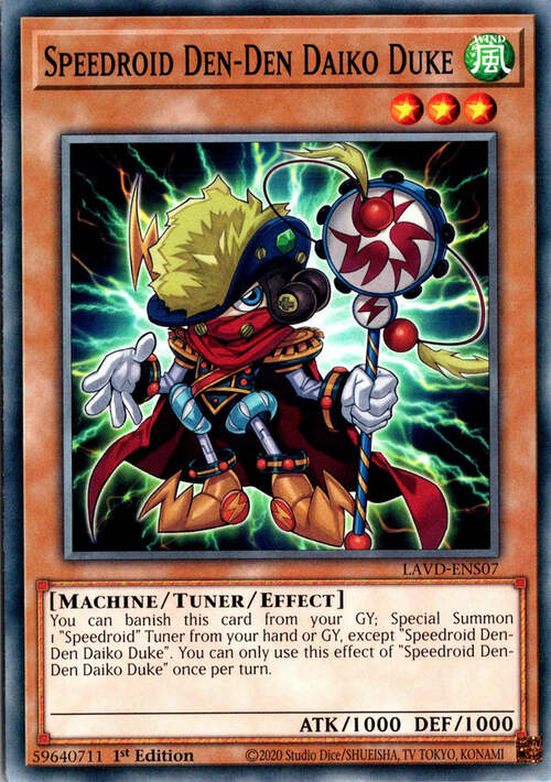 Speedroid Den-Den Daiko Duke Card Front