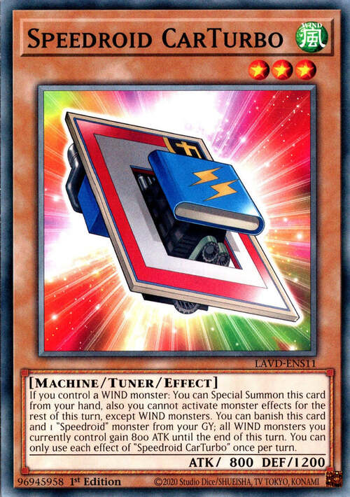 Velociroid AutoTurbo Card Front