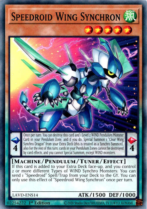Speedroid Wing Synchron Card Front
