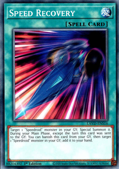 Speed Recovery Card Front