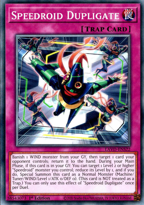 Speedroid Dupligate Card Front