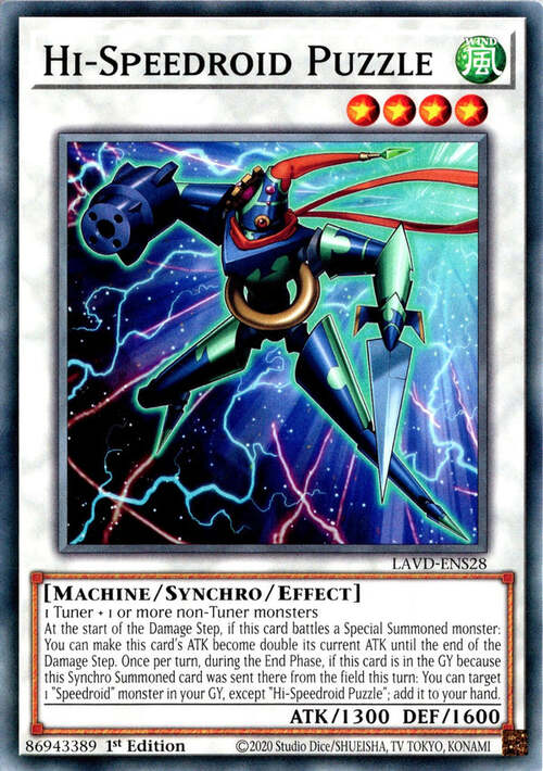 Hi-Speedroid Puzzle Card Front