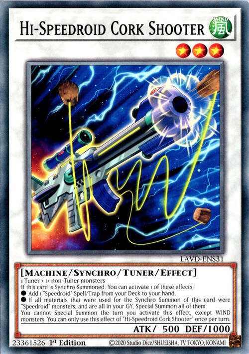 Hi-Speedroid Cork Shooter Card Front