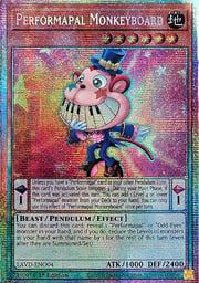 Performapal Monkeyboard · Starlight Rare O04sl