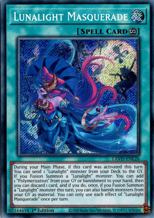 Lunalight Masquerade Card Front