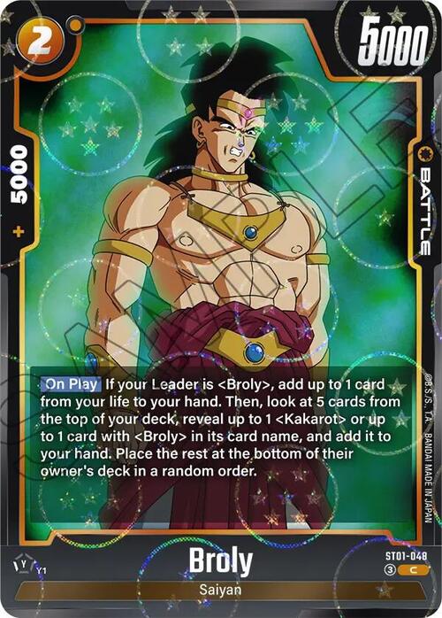 Broly Card Front