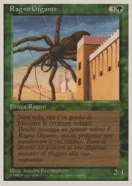 Ragno Gigante Card Front