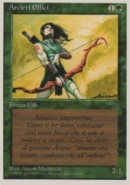 Arcieri Elfici Card Front