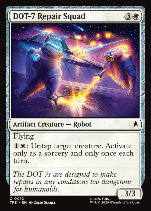 DOT-7 Repair Squad Card Front