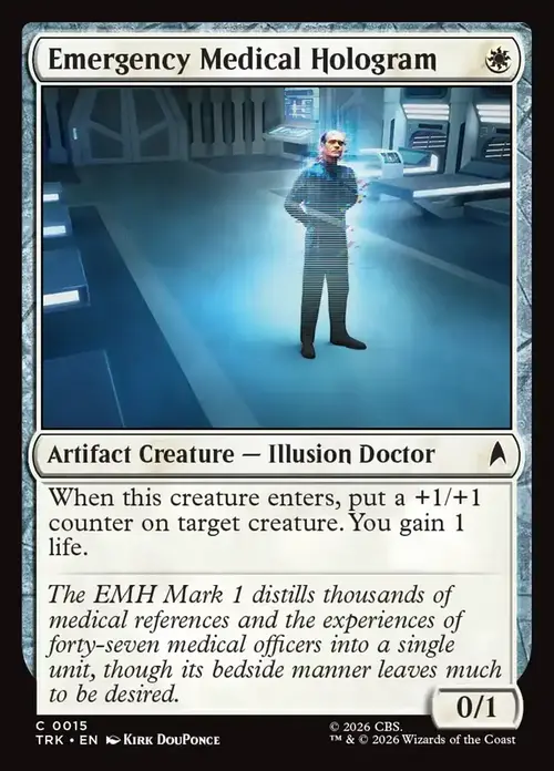 Emergency Medical Hologram Card Front