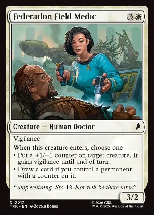 Federation Field Medic Card Front