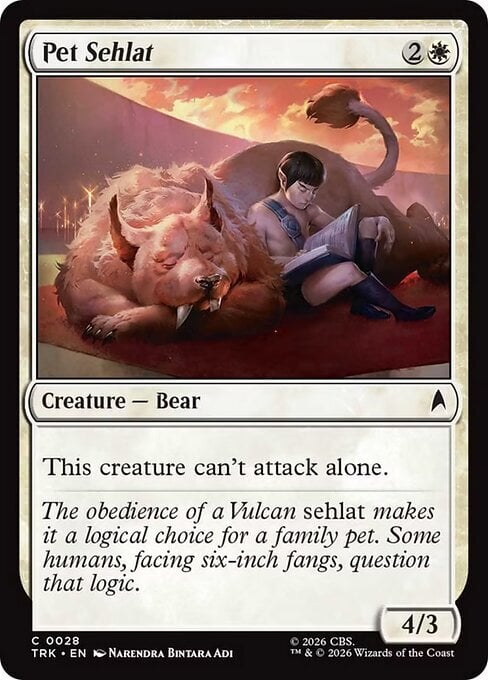 Pet Sehlat Card Front