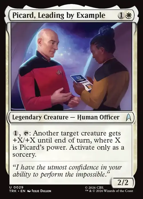 Picard, Leading by Example Card Front