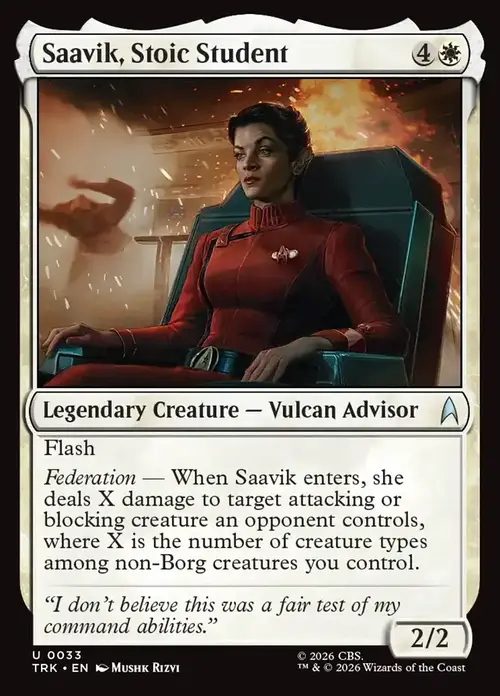 Saavik, Stoic Student Card Front
