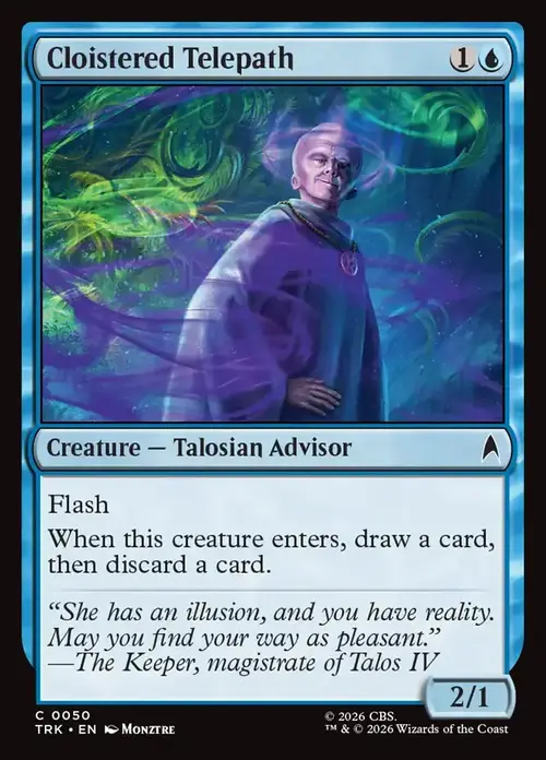 Cloistered Telepath Card Front