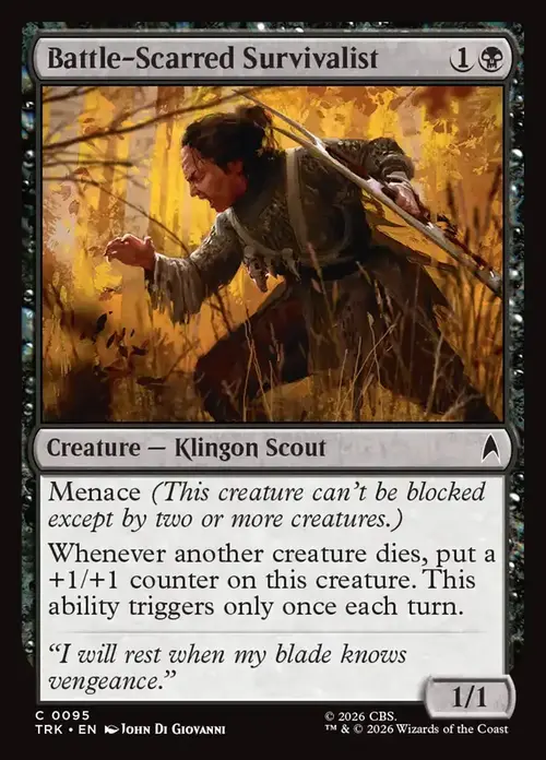 Battle-Scarred Survivalist Frente