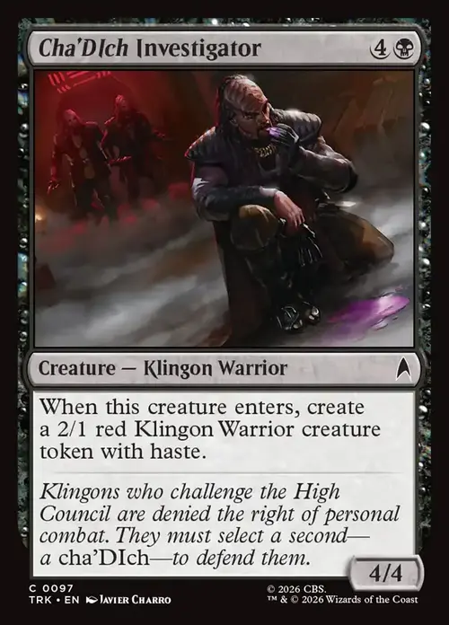 Cha'DIch Investigator Card Front