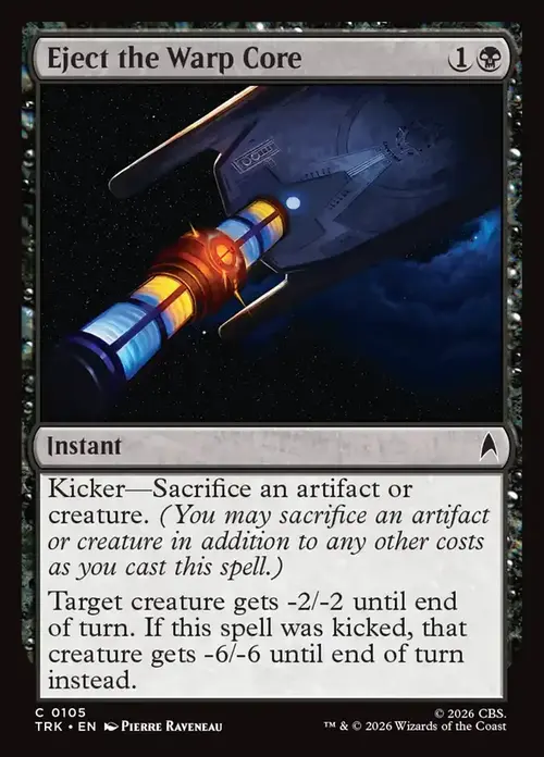 Eject the Warp Core Card Front