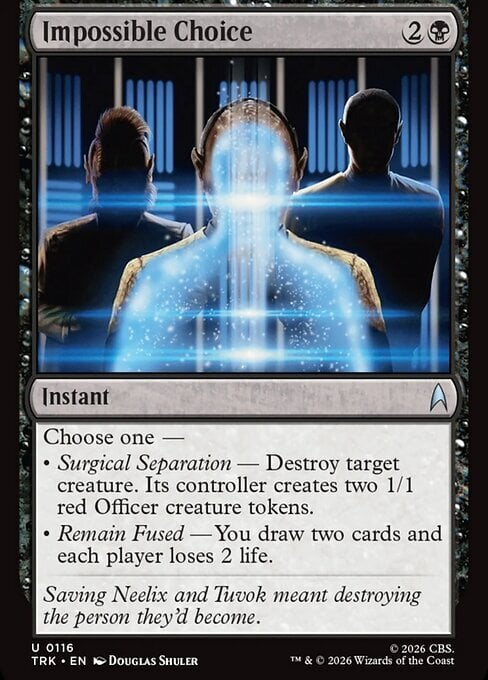 Impossible Choice Card Front