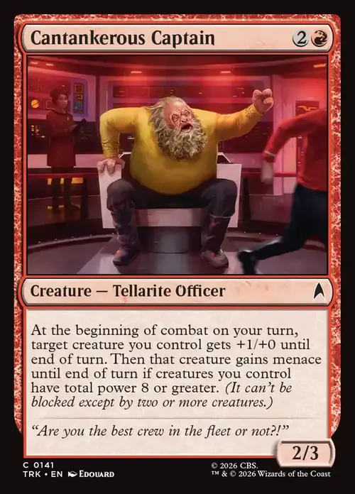 Cantankerous Captain Card Front