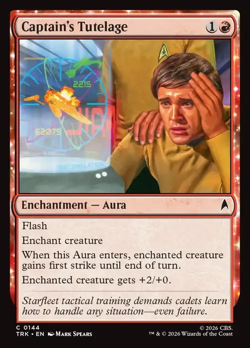 Captain's Tutelage Card Front