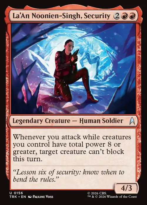 La'An Noonien-Singh, Security Card Front