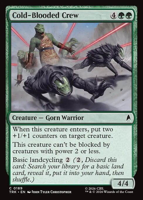 Cold-Blooded Crew Card Front