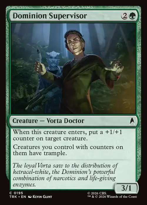 Dominion Supervisor Card Front
