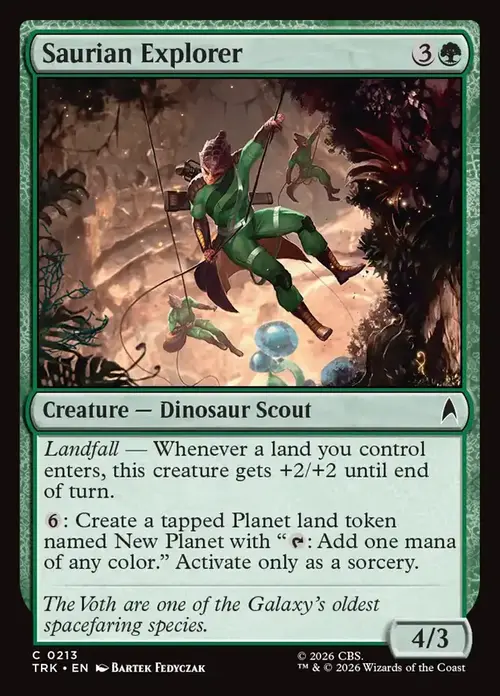 Saurian Explorer Card Front