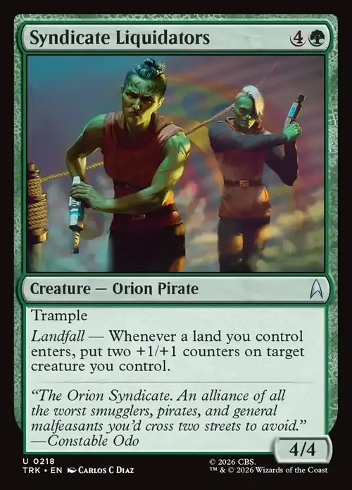 Syndicate Liquidators Card Front
