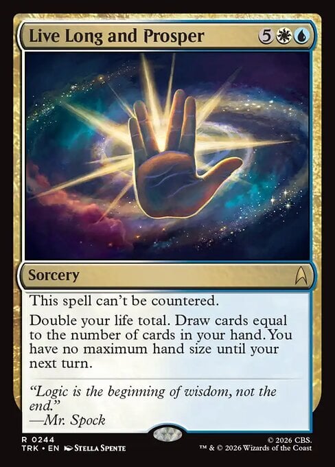 Live Long and Prosper Card Front