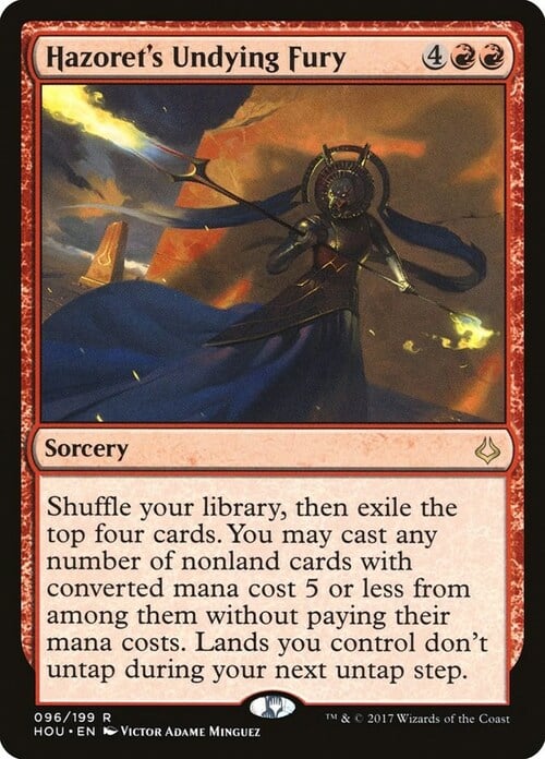 Hazoret's Undying Fury Card Front