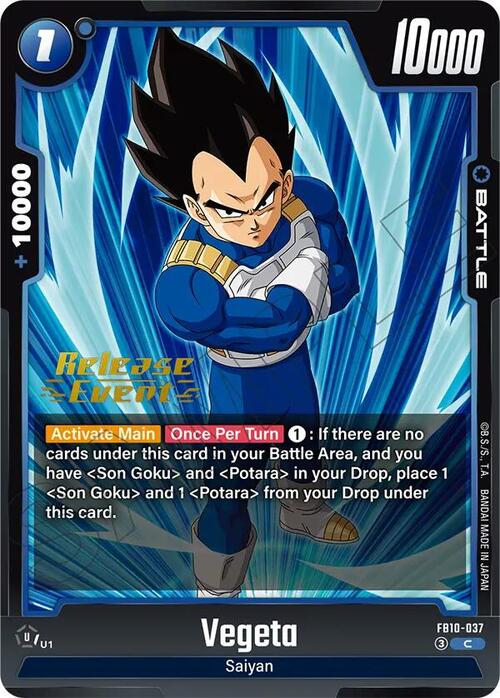 Vegeta Card Front