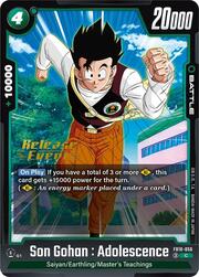 Son Gohan Adolescence · Pre-Release Stamp FB10-056