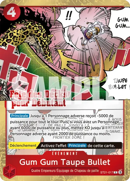 Gum-Gum Mole Pistol Card Front
