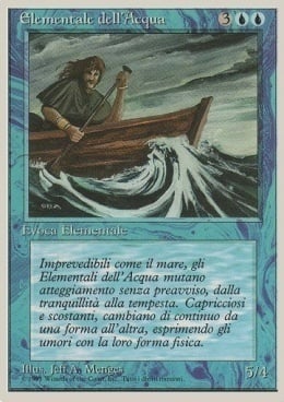 Water Elemental Card Front