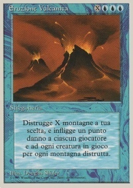 Volcanic Eruption Card Front
