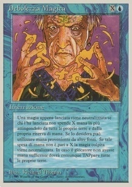 Debolezza Magica Card Front
