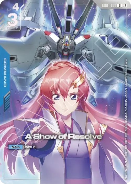 A Show of Resolve Card Front
