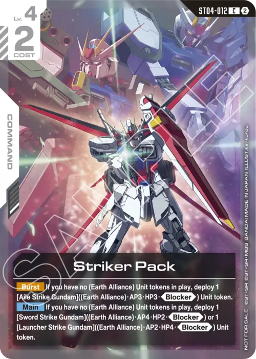 Striker Pack Card Front