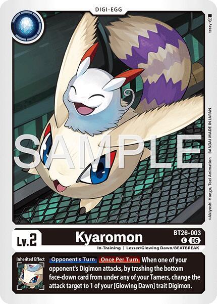 Kyaromon Card Front