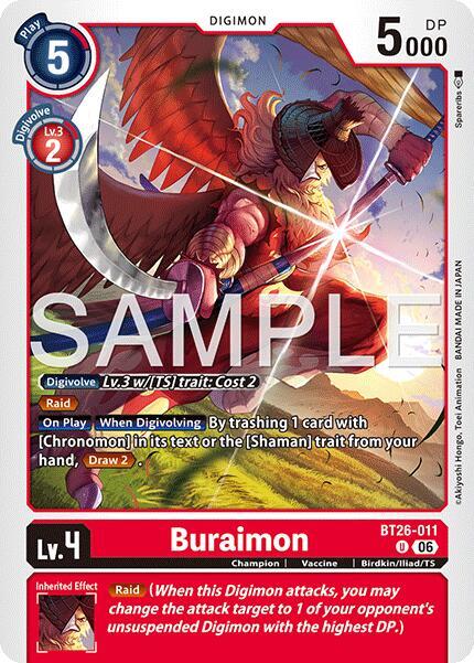 Buraimon Card Front