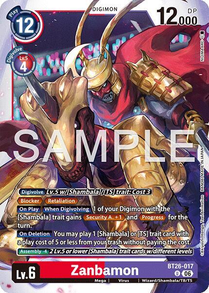 Zanbamon Card Front