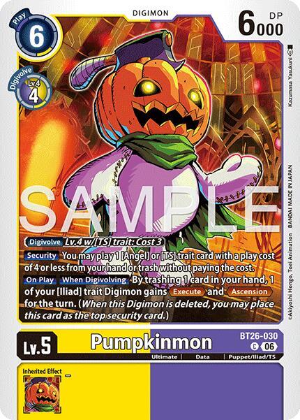 Pumpkinmon Card Front