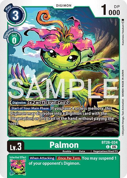 Palmon Card Front