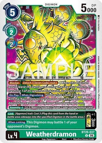 Weatherdramon Card Front