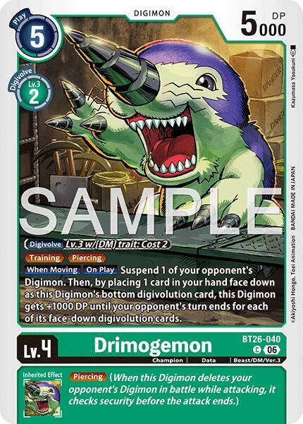Drimogemon Card Front